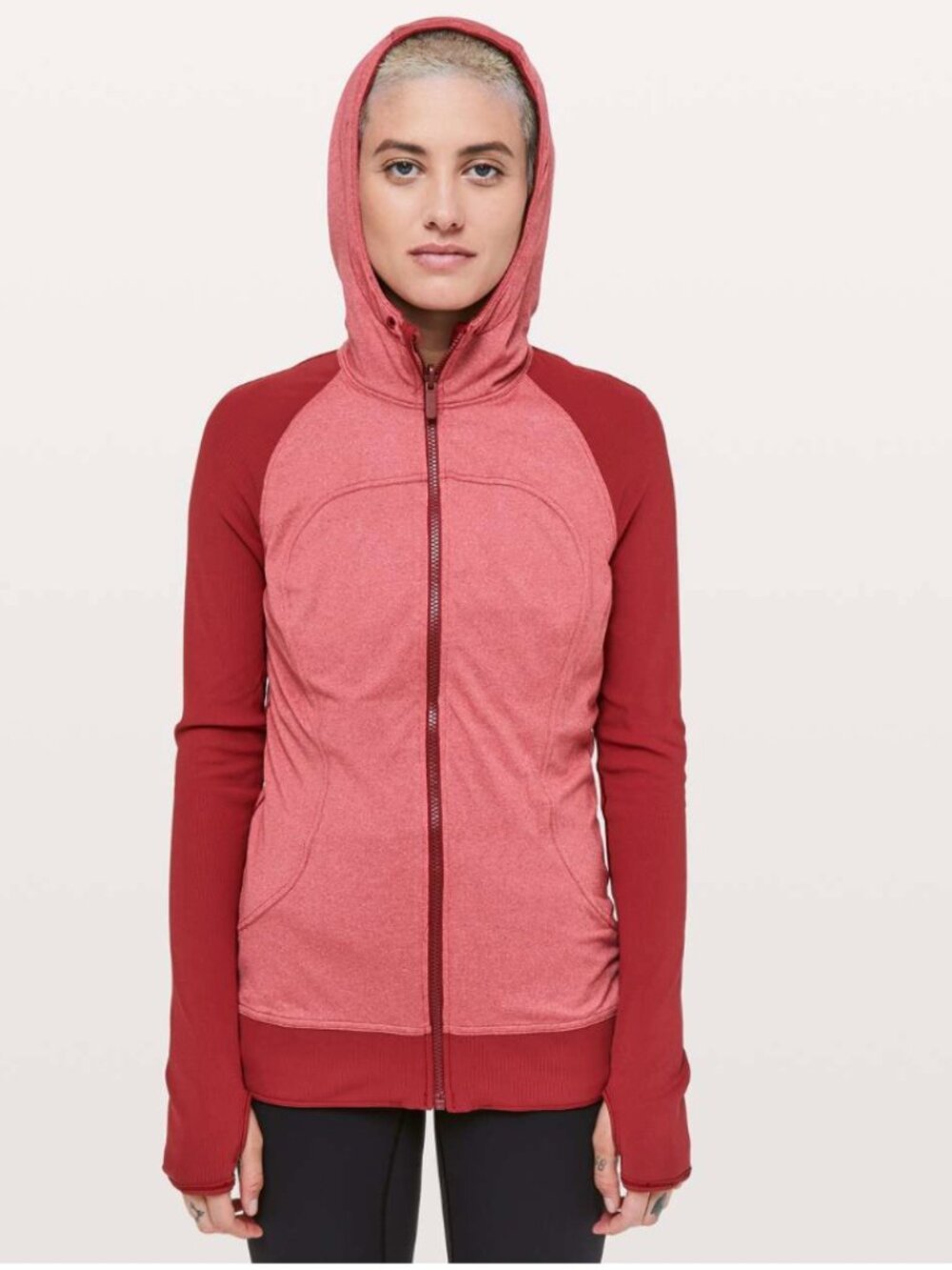 LULULEMON - Reversible -  Dance Studio Jacket Rib Sleeve - Red - Size 12